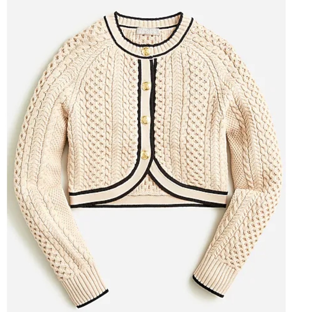 NWOT Jcrew cable knit cardigan sweater